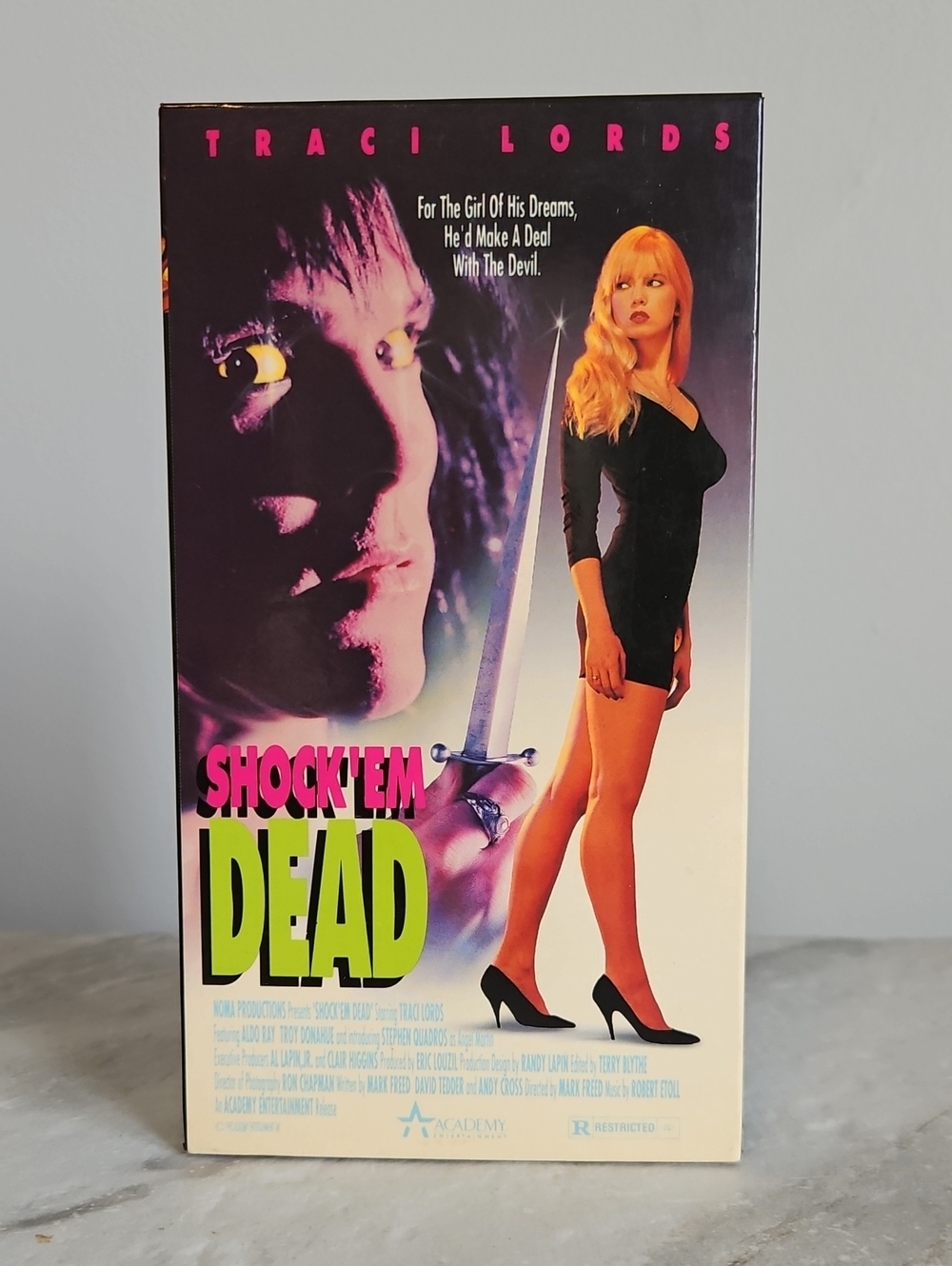 Shock 'Em Dead VHS (1991) Traci Lords - RARE Cult Horror Classic